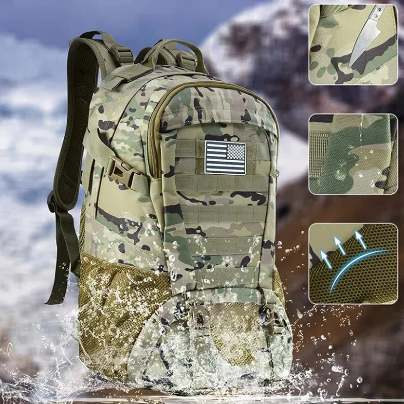35L Tactical Backpack Molle Assault Rucksack Outdoor Travel Hiking Rucksacks Camping Hunting Climbing Casual Bags
