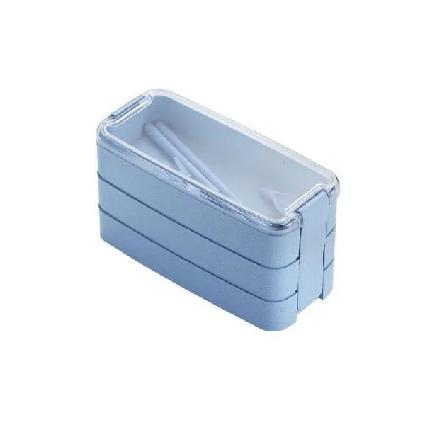900ML Microwave Lunch Box Wheat Straw Dinnerware Kitchen Food Storage Container Children Kids School Office Portable Bento Box