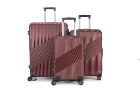 Aida ABS Hard shell Lightweight 360 Dual Spinning Wheels Combo Lock 28" 24", 20" 3 Piece Luggage Set