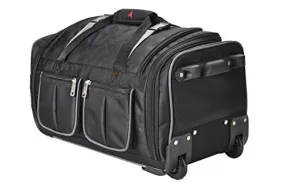 Athalon Luggage 22 Inch 15-Pocket Duffel Bag, Black