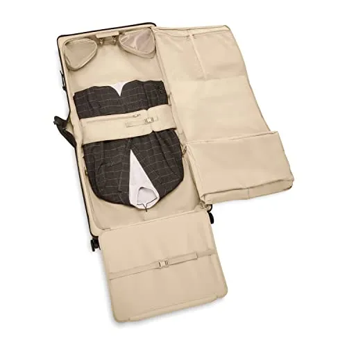 Briggs & Riley Baseline Garment Bags, Black, Deluxe Wardrobe Spinner