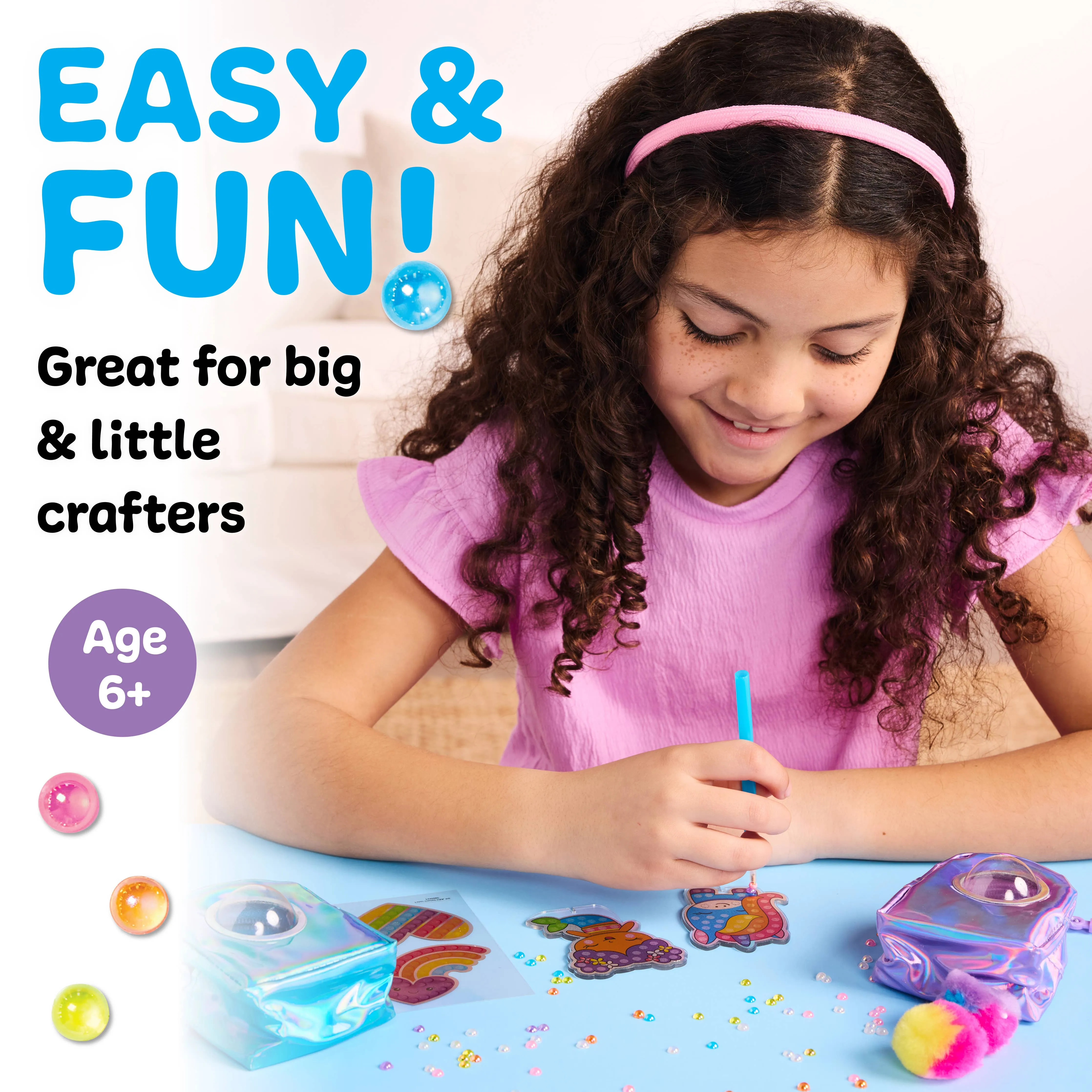 Bubble Gems Backpack Keychains Diamond Painting Kit