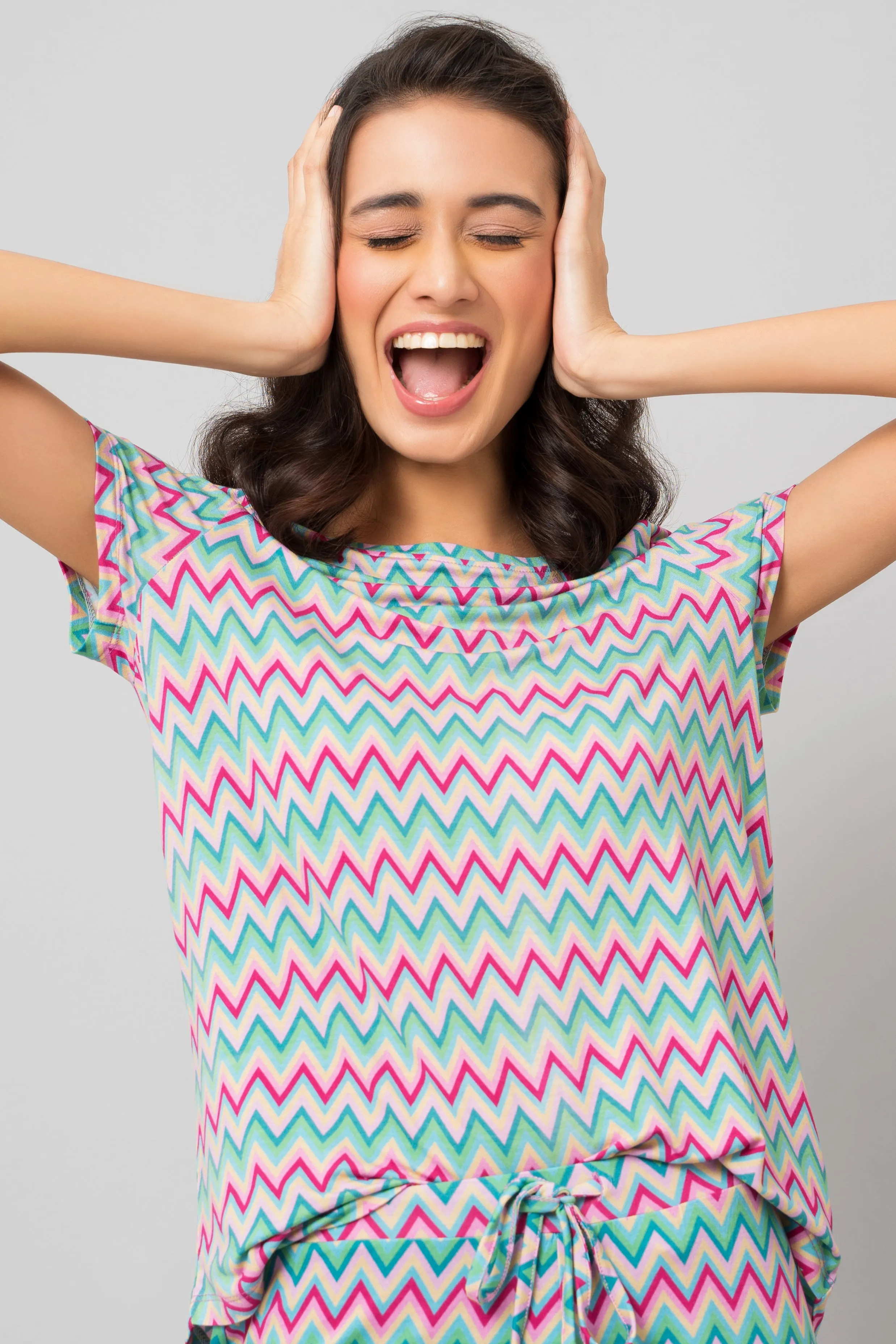 Candy Stripes Shorts Set
