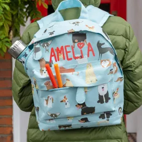 Children's Personalised Backpack With Dog Design