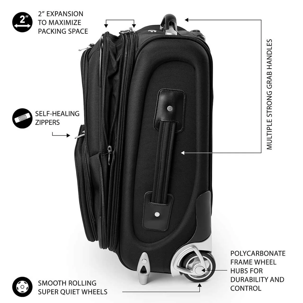 Cougars Carry On Luggage | Washington State Cougars Rolling Carry On Luggage