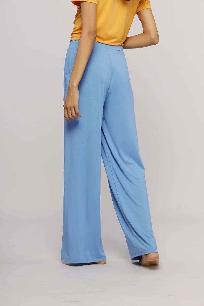 Cozy Blue Flared Lounge pajama set