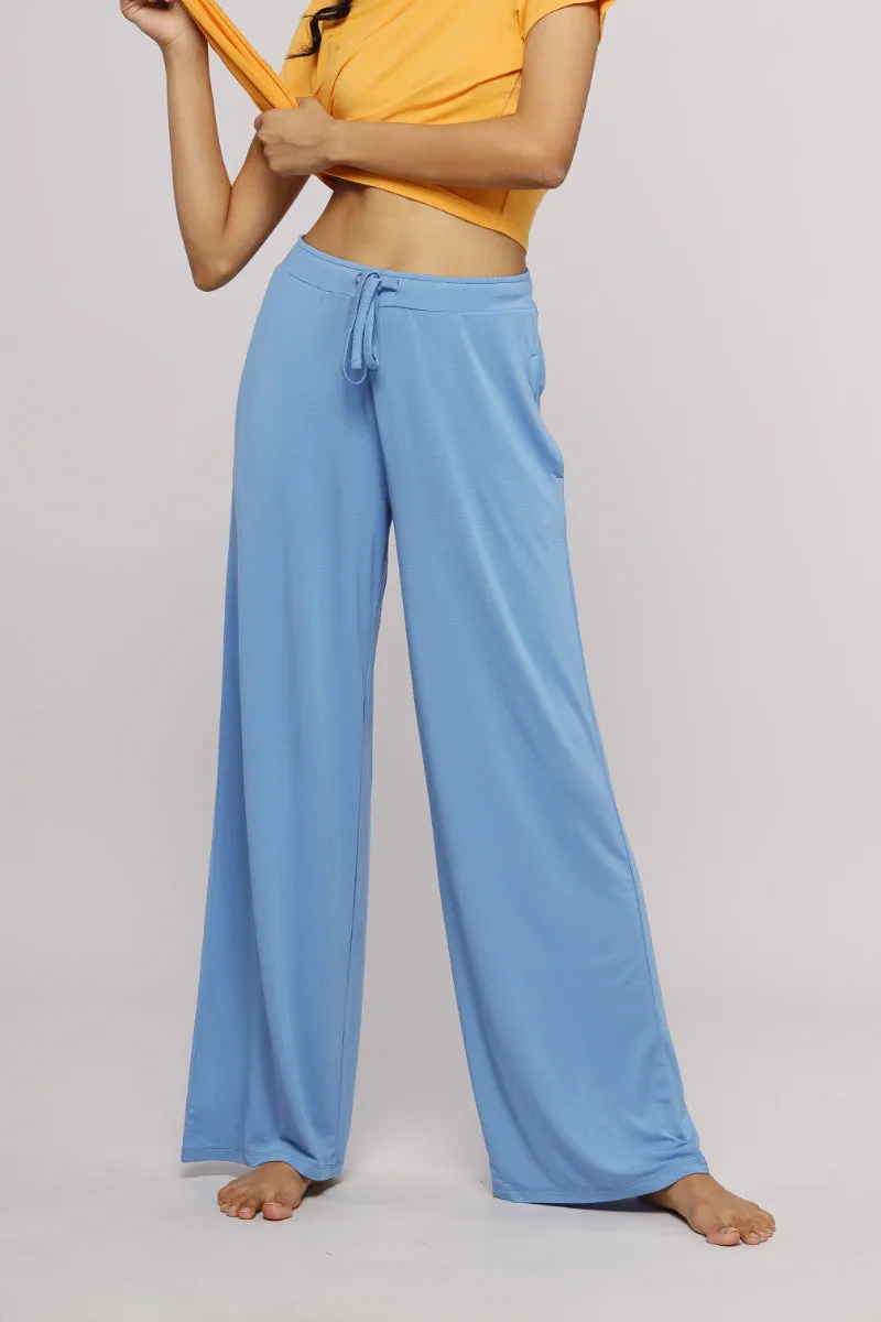 Cozy Blue Flared Lounge pajama set