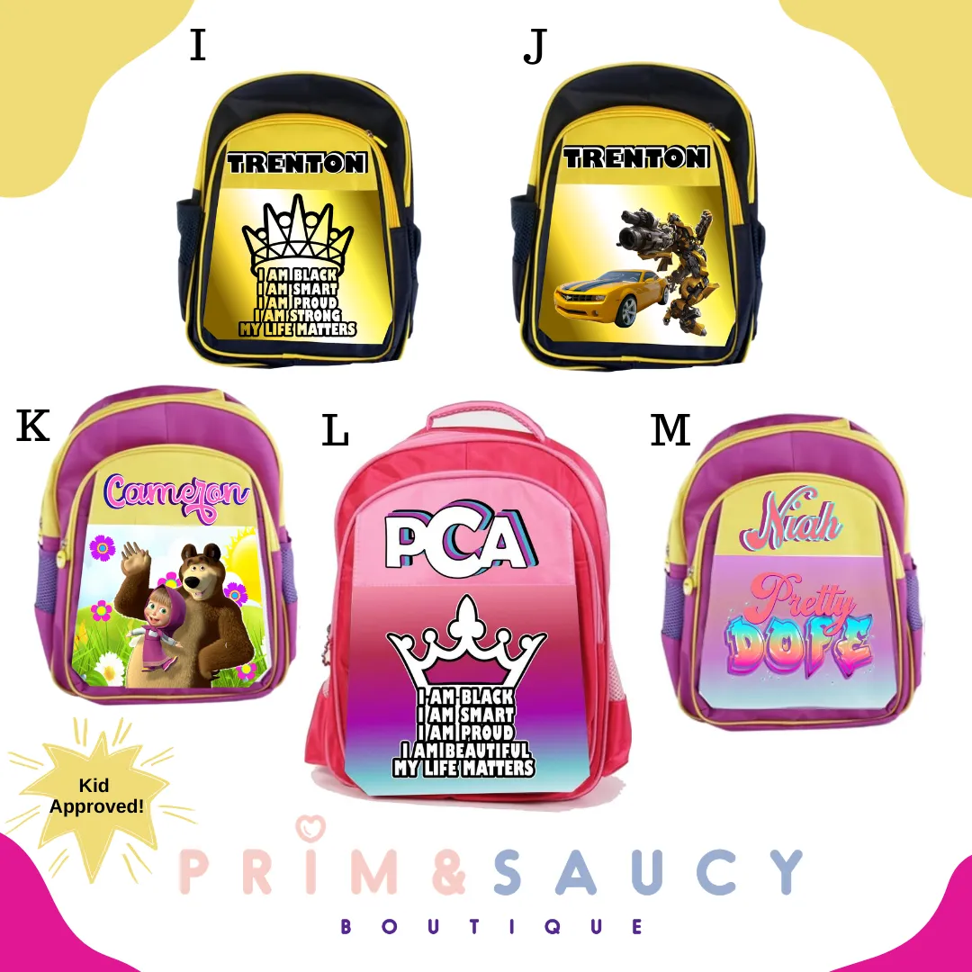 Custom BackPacks - Front Only