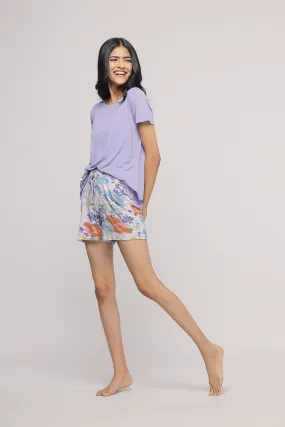 Delicate Fresh Florals Shorts Set