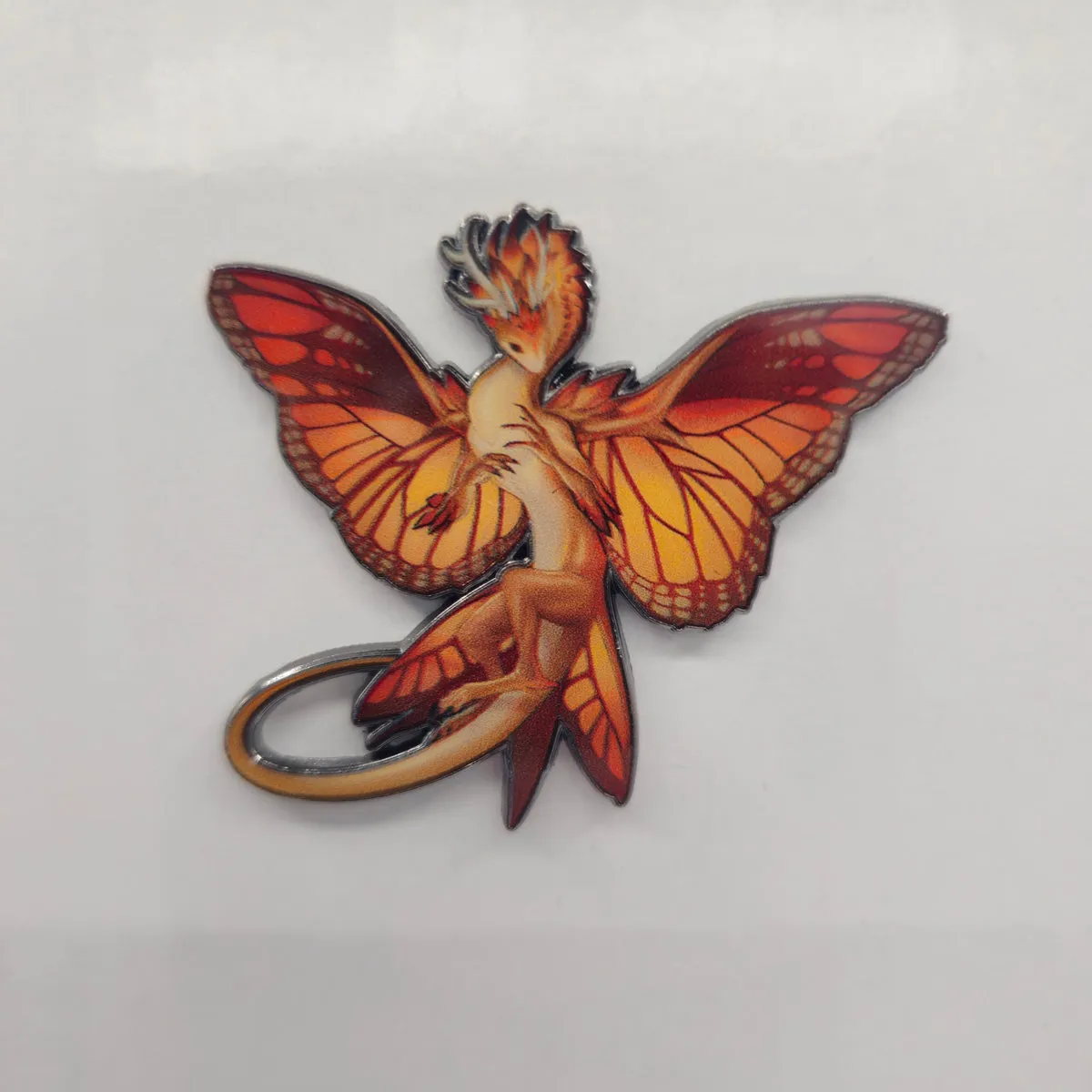 Fairy Dragon Pin (Monarch) | 2" Hard Enamel Pin