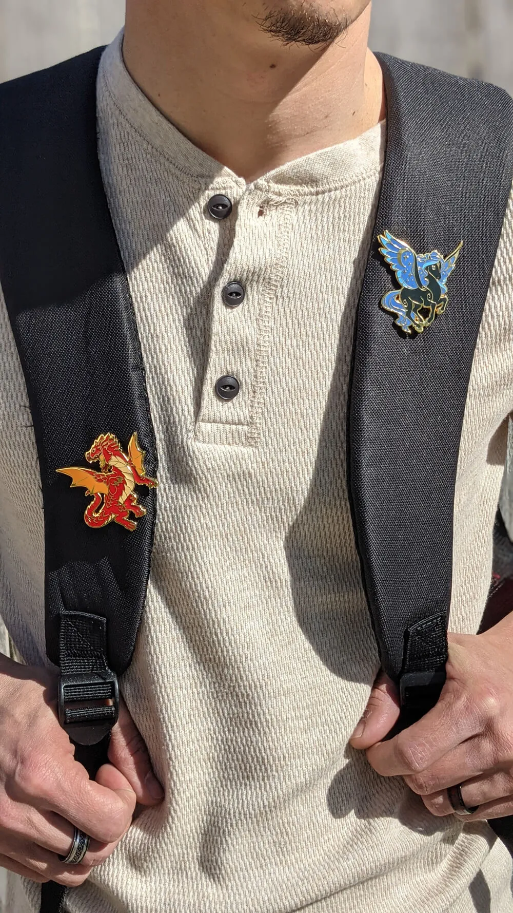 Fairy Dragon Pin (Royal) | 2" Hard Enamel Pin