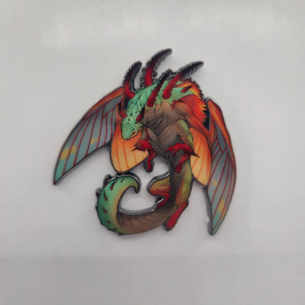 Fairy Dragon Pin (Royal) | 2" Hard Enamel Pin