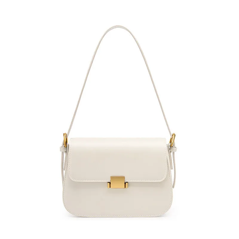 HIGH END AND NICHE DESIGN UNDERARM BAG, GENUINE LEATHER WOMEN'S BAG