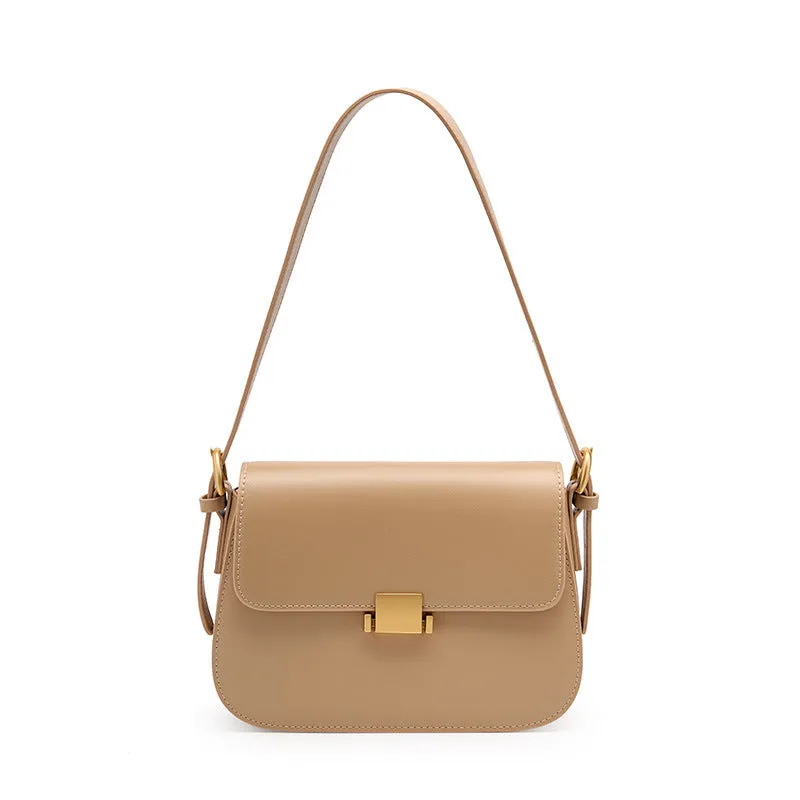HIGH END AND NICHE DESIGN UNDERARM BAG, GENUINE LEATHER WOMEN'S BAG