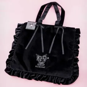 Kuromi  Frilly Velvet Tote Bag