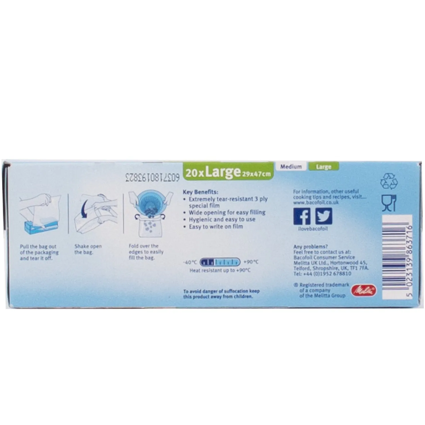 Large Freezer Bags 20pk