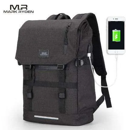 Mark Ryden Large Capacity Laptop Bag USB Design Backpack