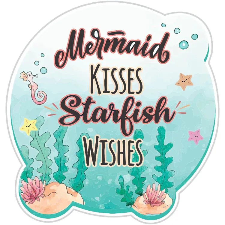 Mermaid Kisses Starfish Wishes Sticker - Wholesale