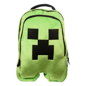 Minecraft Creeper 16 Inch Plush Kids Backpack