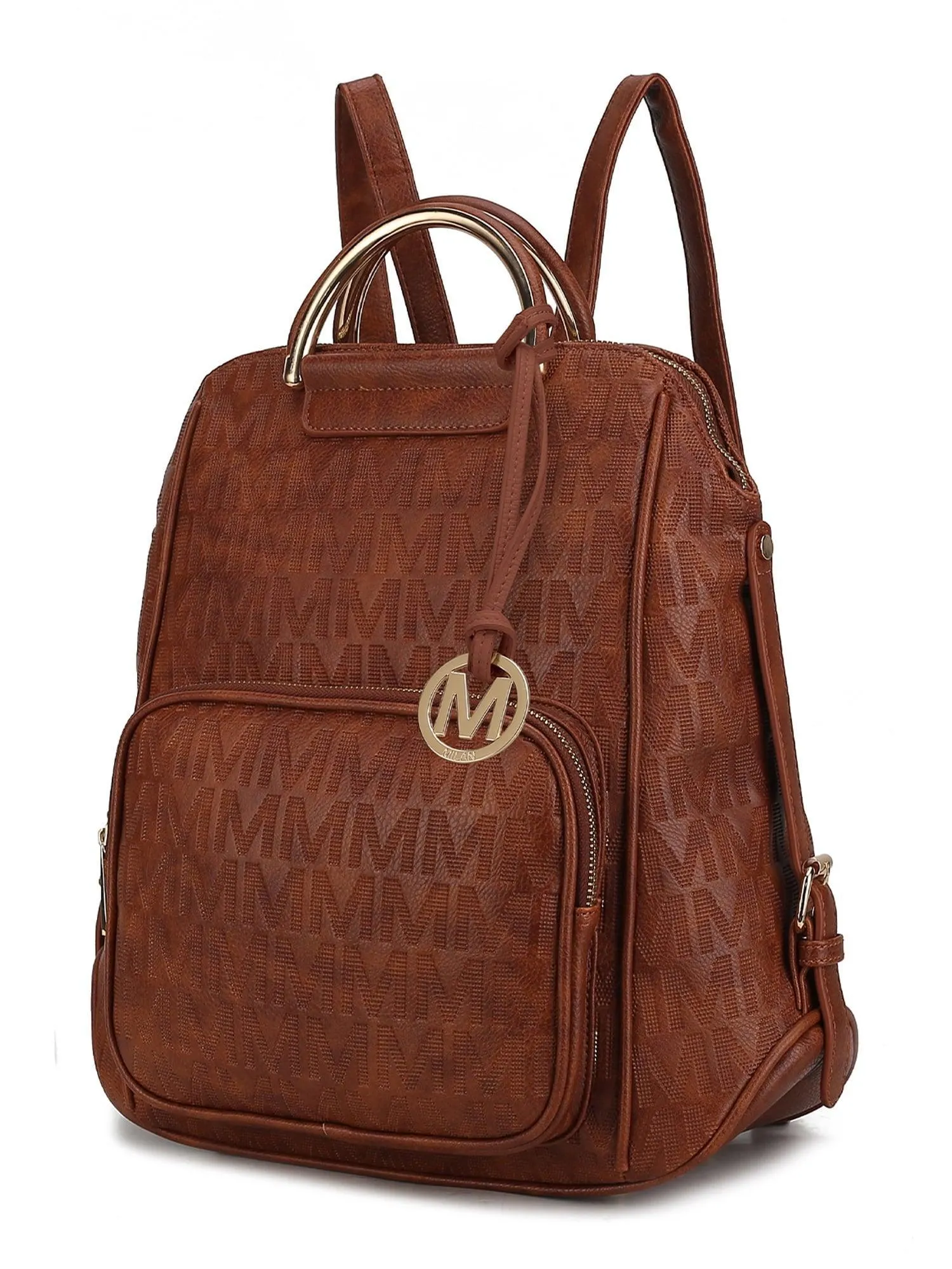 MKF Collection Torra Women's Backpack, Vegan Leather Bookbag Purse for Travel, Work and School by Mia K - Mustard