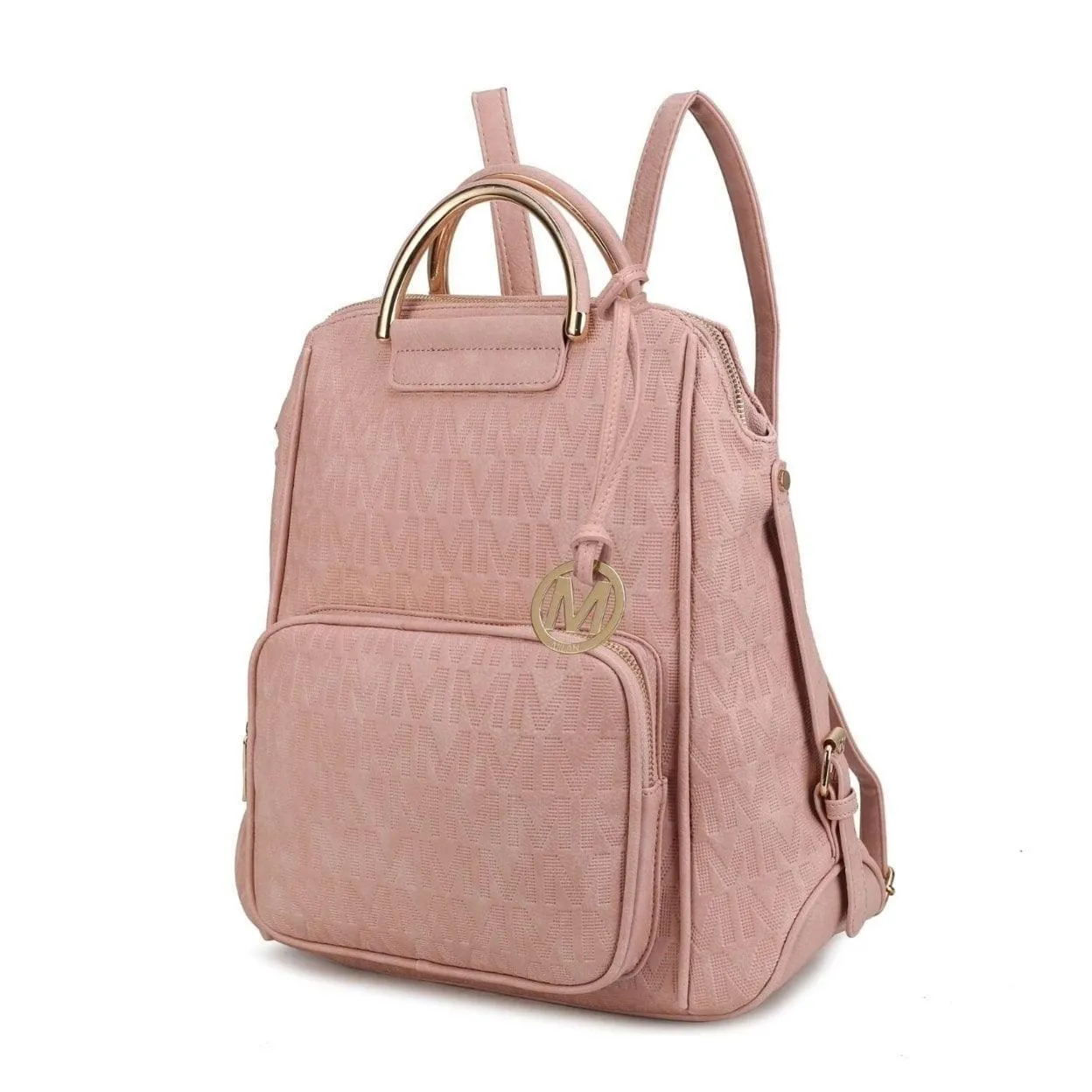MKF Collection Torra Women's Backpack, Vegan Leather Bookbag Purse for Travel, Work and School by Mia K - Mustard