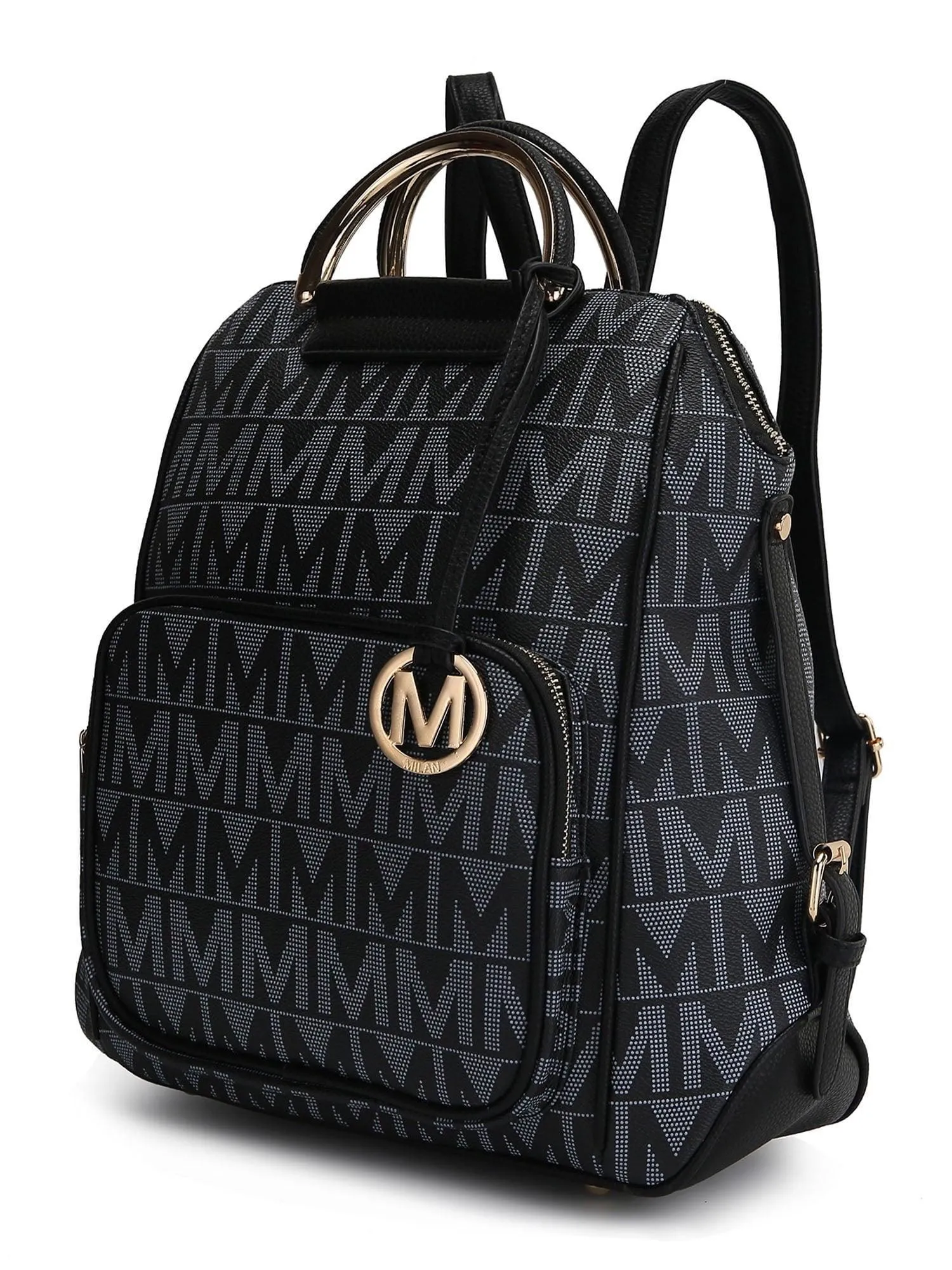 MKF Collection Torra Women's Backpack, Vegan Leather Bookbag Purse for Travel, Work and School by Mia K - Mustard