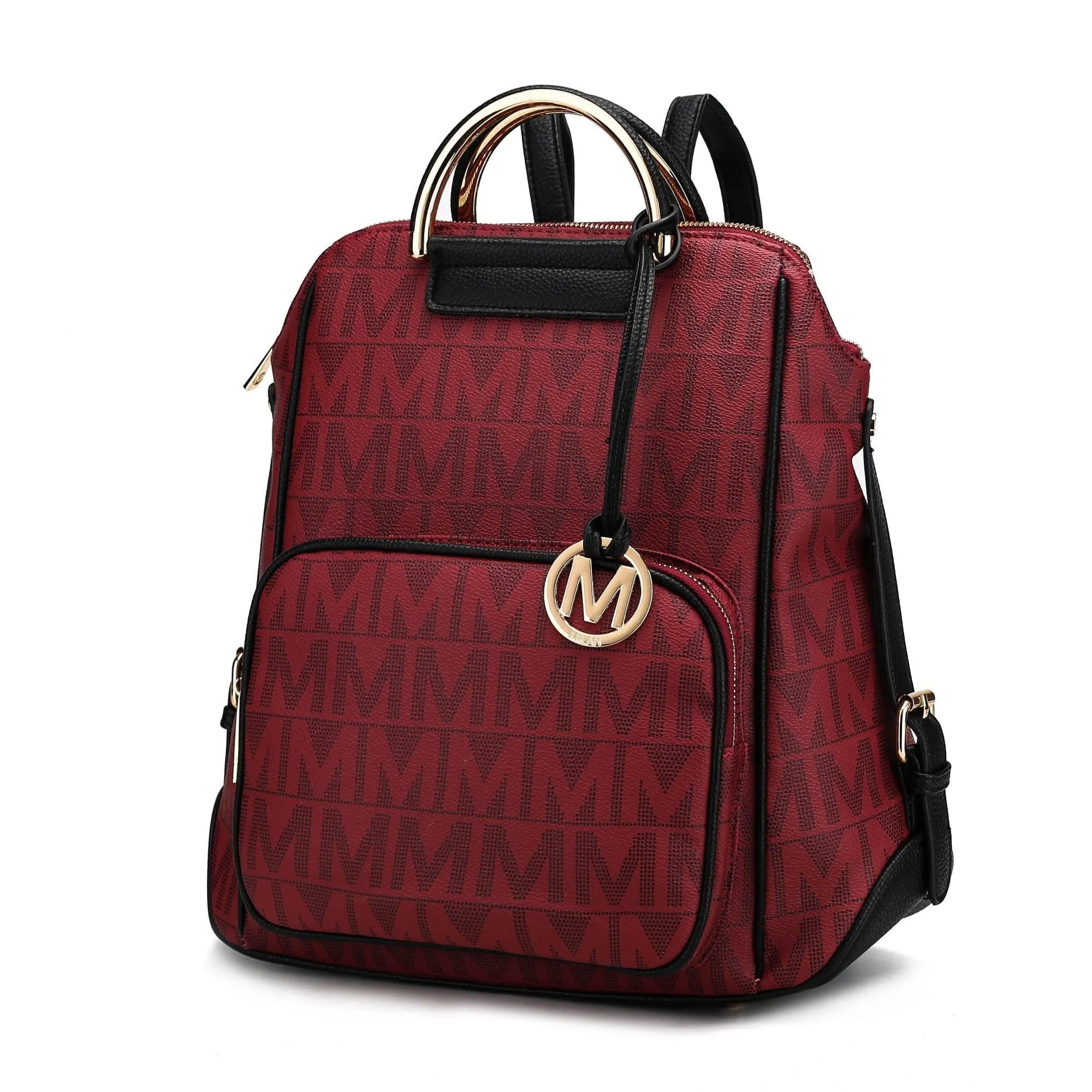 MKF Collection Torra Women's Backpack, Vegan Leather Bookbag Purse for Travel, Work and School by Mia K - Mustard
