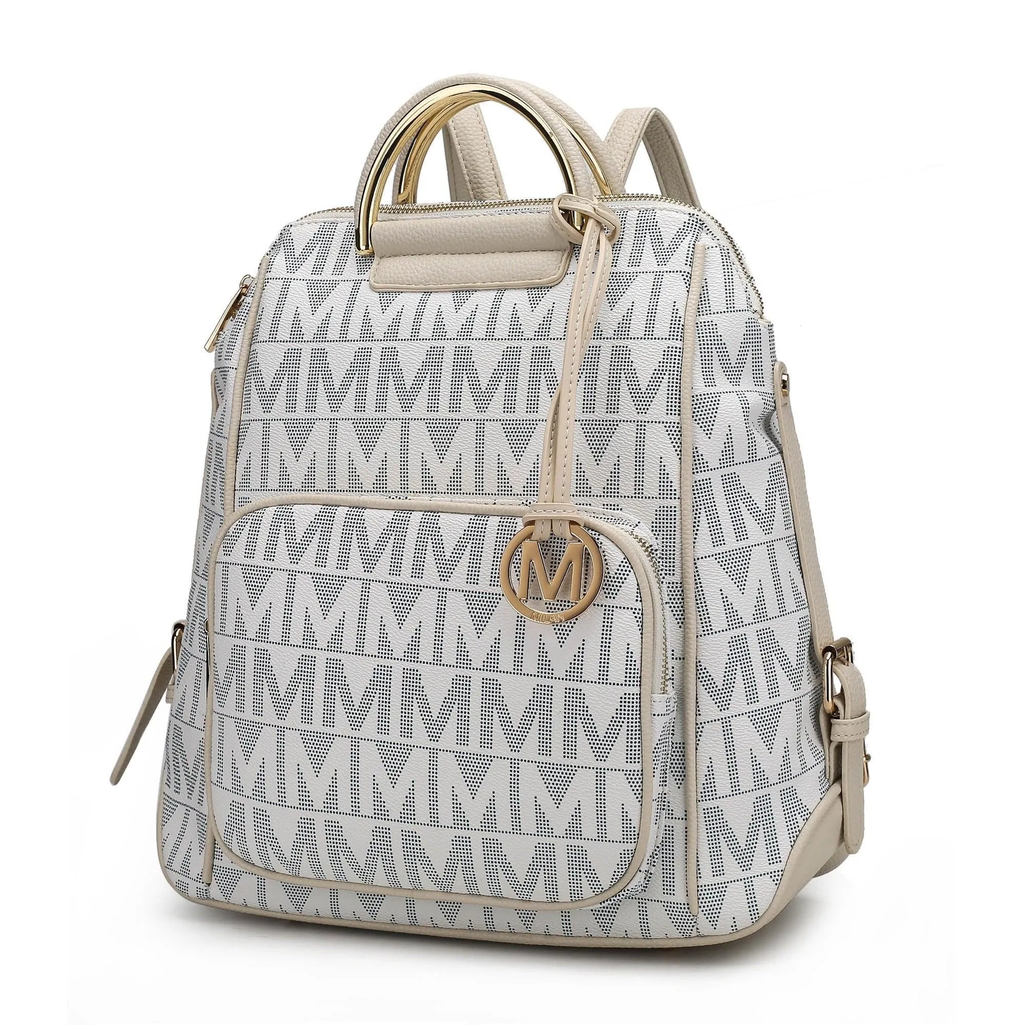 MKF Collection Torra Women's Backpack, Vegan Leather Bookbag Purse for Travel, Work and School by Mia K - Mustard