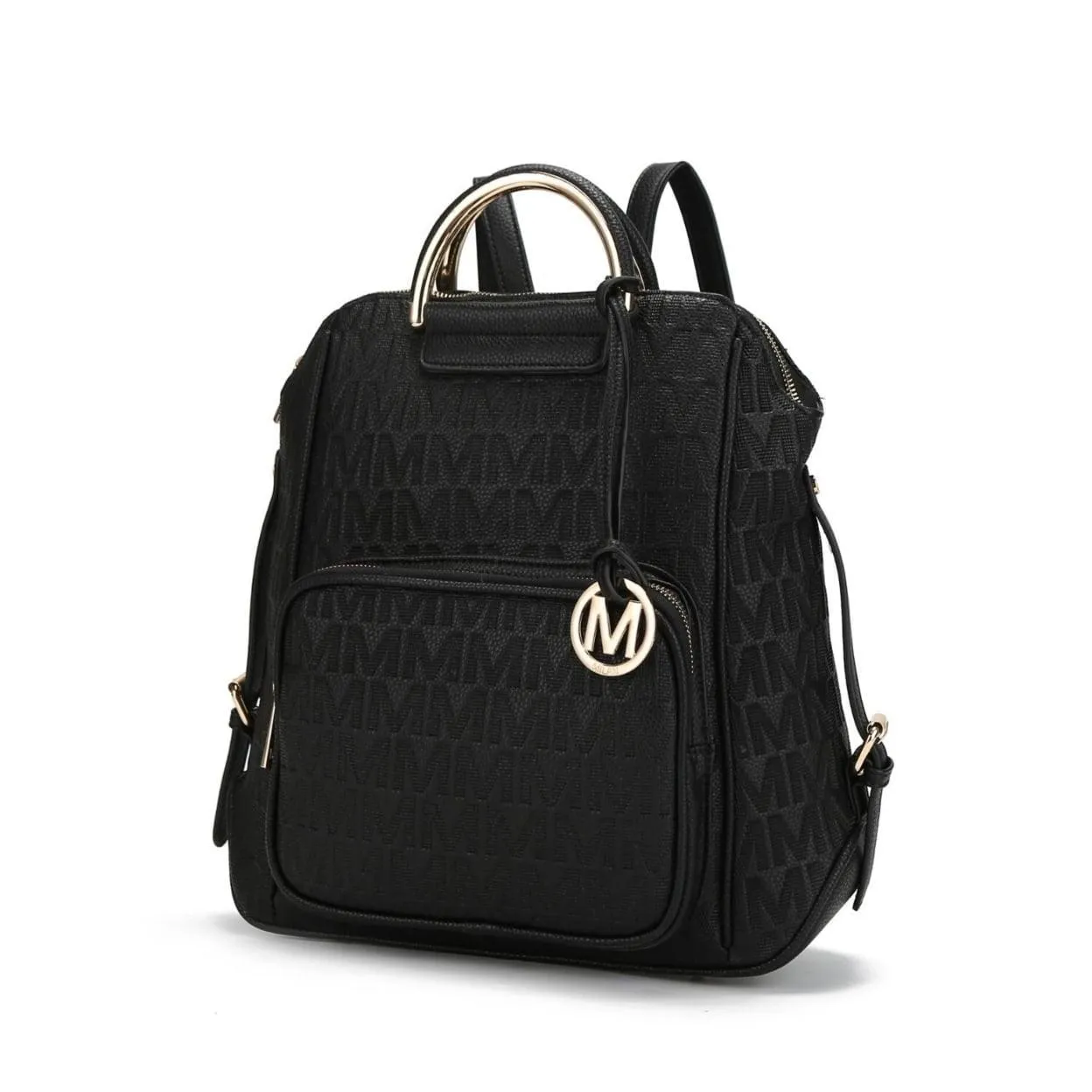MKF Collection Torra Women's Backpack, Vegan Leather Bookbag Purse for Travel, Work and School by Mia K - Mustard