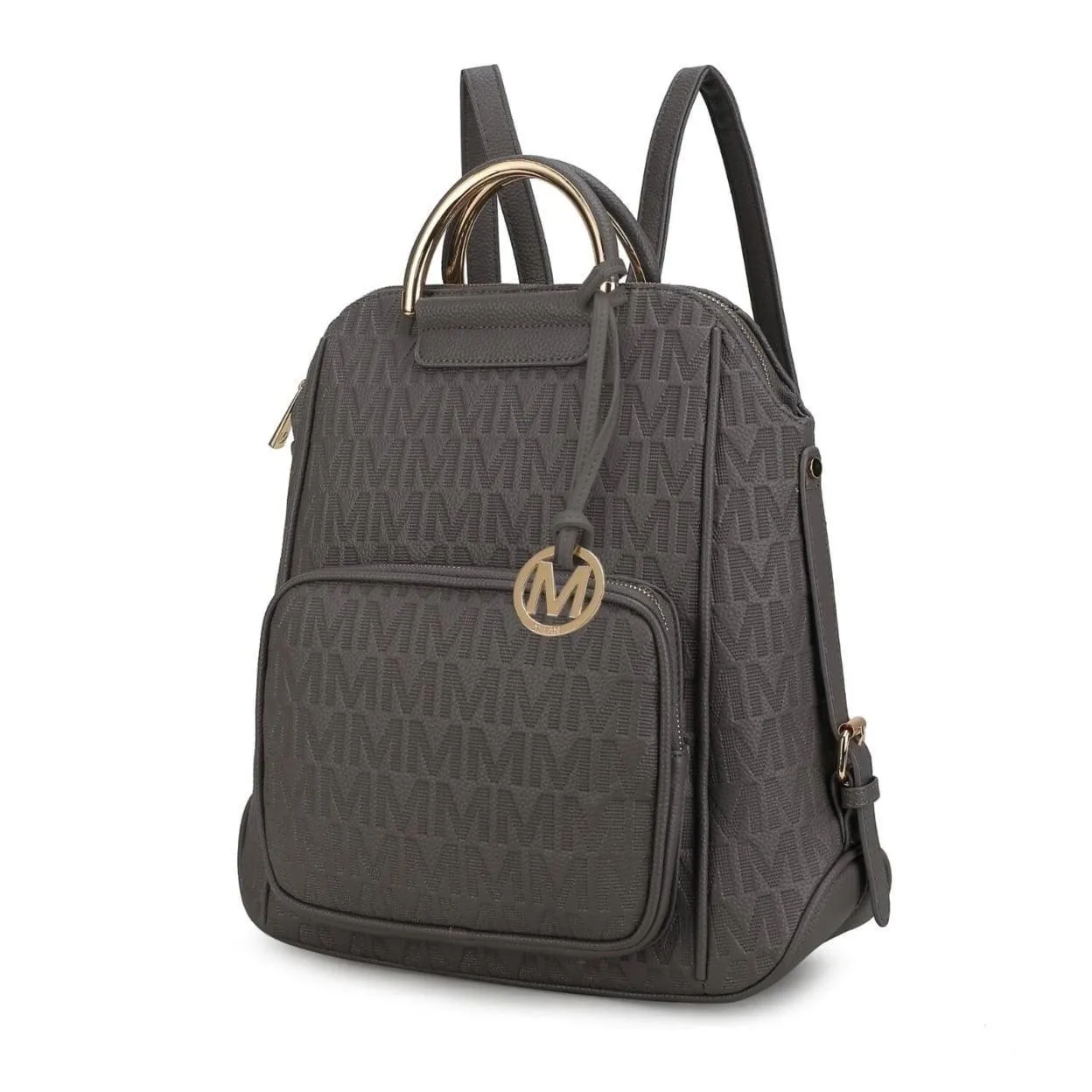 MKF Collection Torra Women's Backpack, Vegan Leather Bookbag Purse for Travel, Work and School by Mia K - Mustard