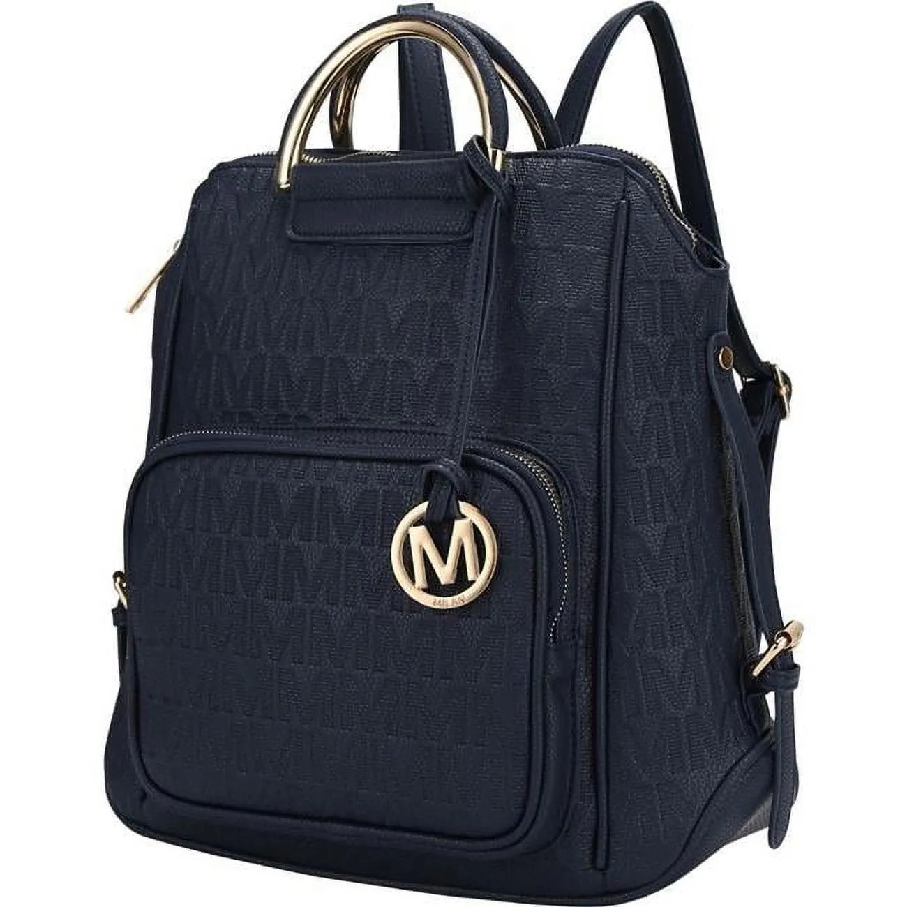 MKF Collection Torra Women's Backpack, Vegan Leather Bookbag Purse for Travel, Work and School by Mia K - Mustard