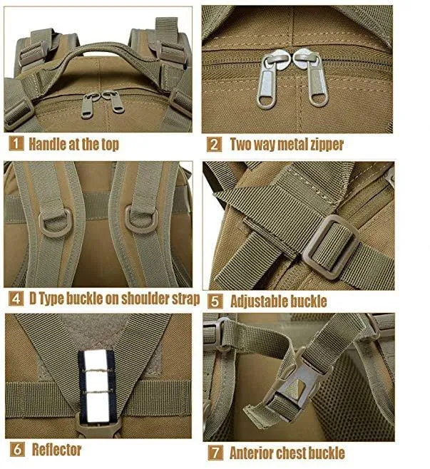 Molle Backpacks With Reflector Straps
