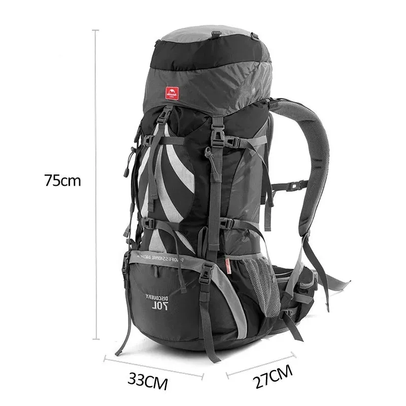 Naturehike Backpack 70L Mountaineering Unisex Rucksack for Outdoors