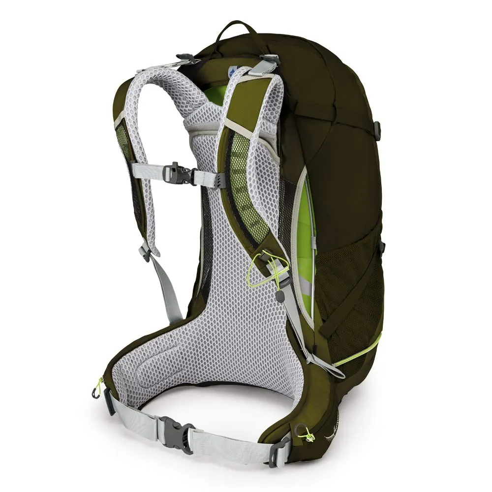 Osprey Packs Stratos 34 Hiking Backpack, Gator green, Small/Medium