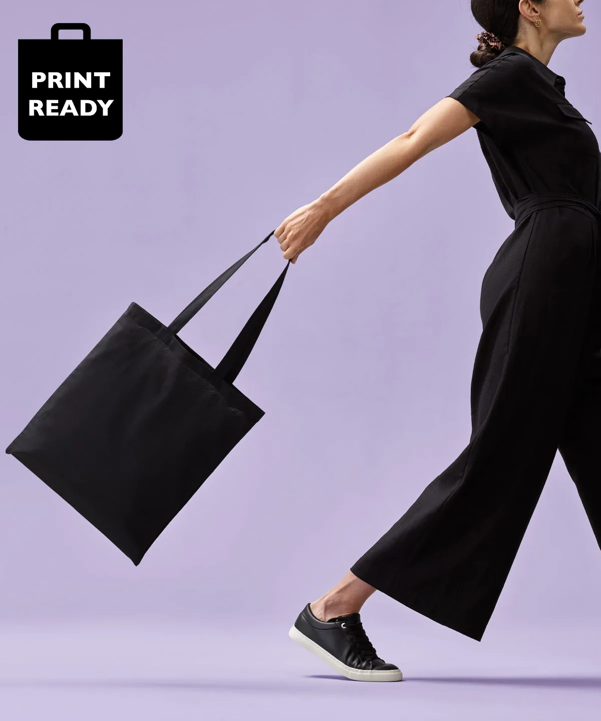 Oxford Navy (Navy) - Cotton shopper long handle