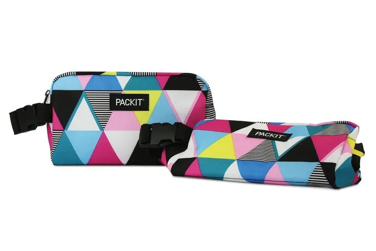 PackIt Freezable Snack Box Bag - Triangle Stripe