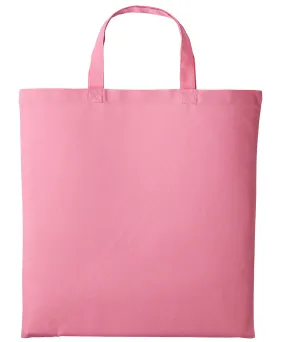 Pastel Pink - Cotton shopper short handle
