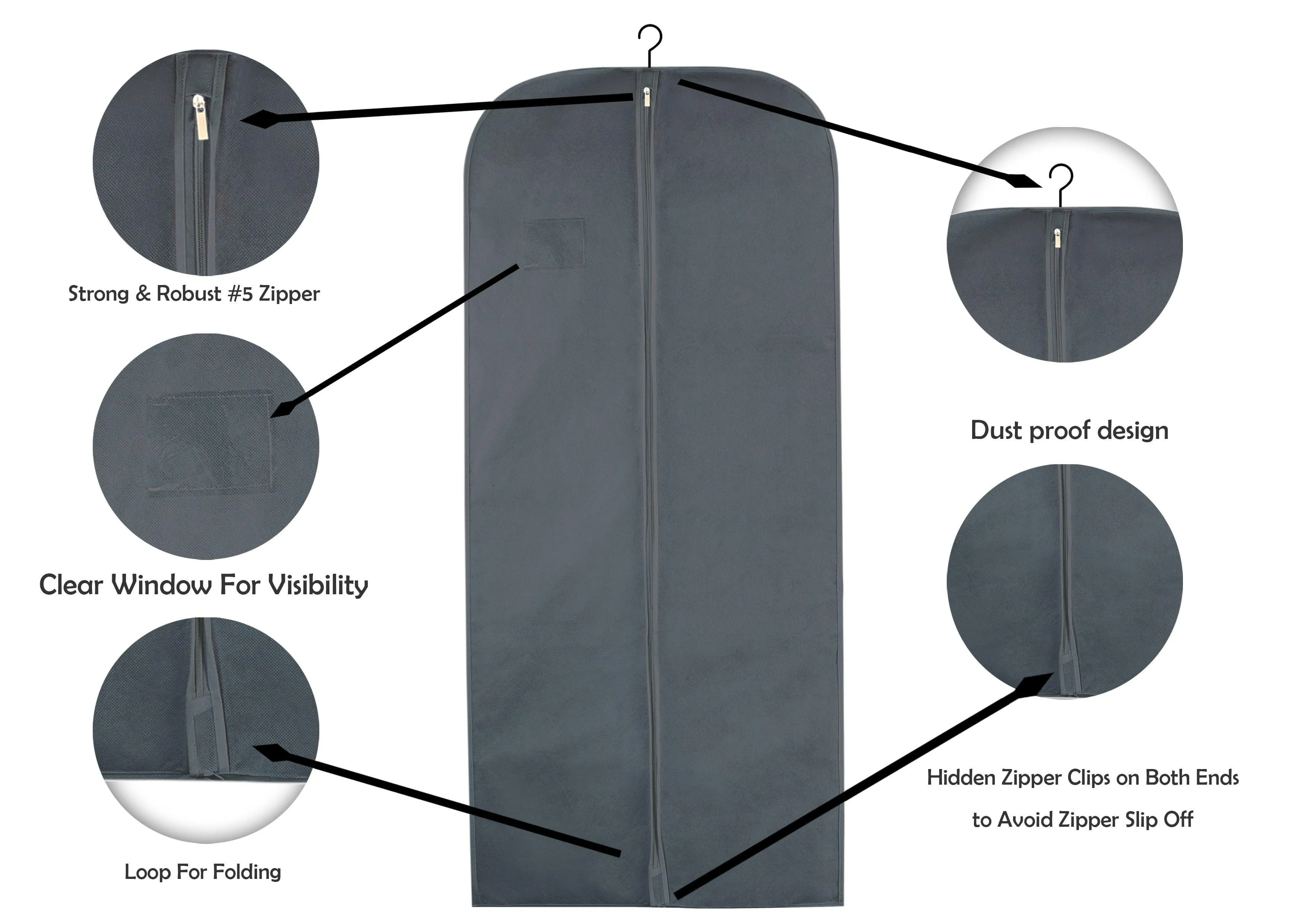 Personalised Men Suit Cover Bags 54" inches