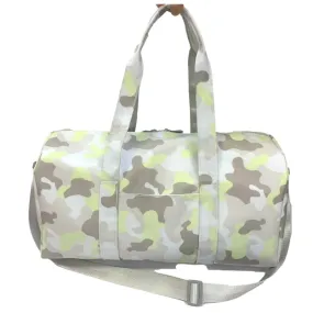 Personalized Nylon Green Camo Duffel Weekender