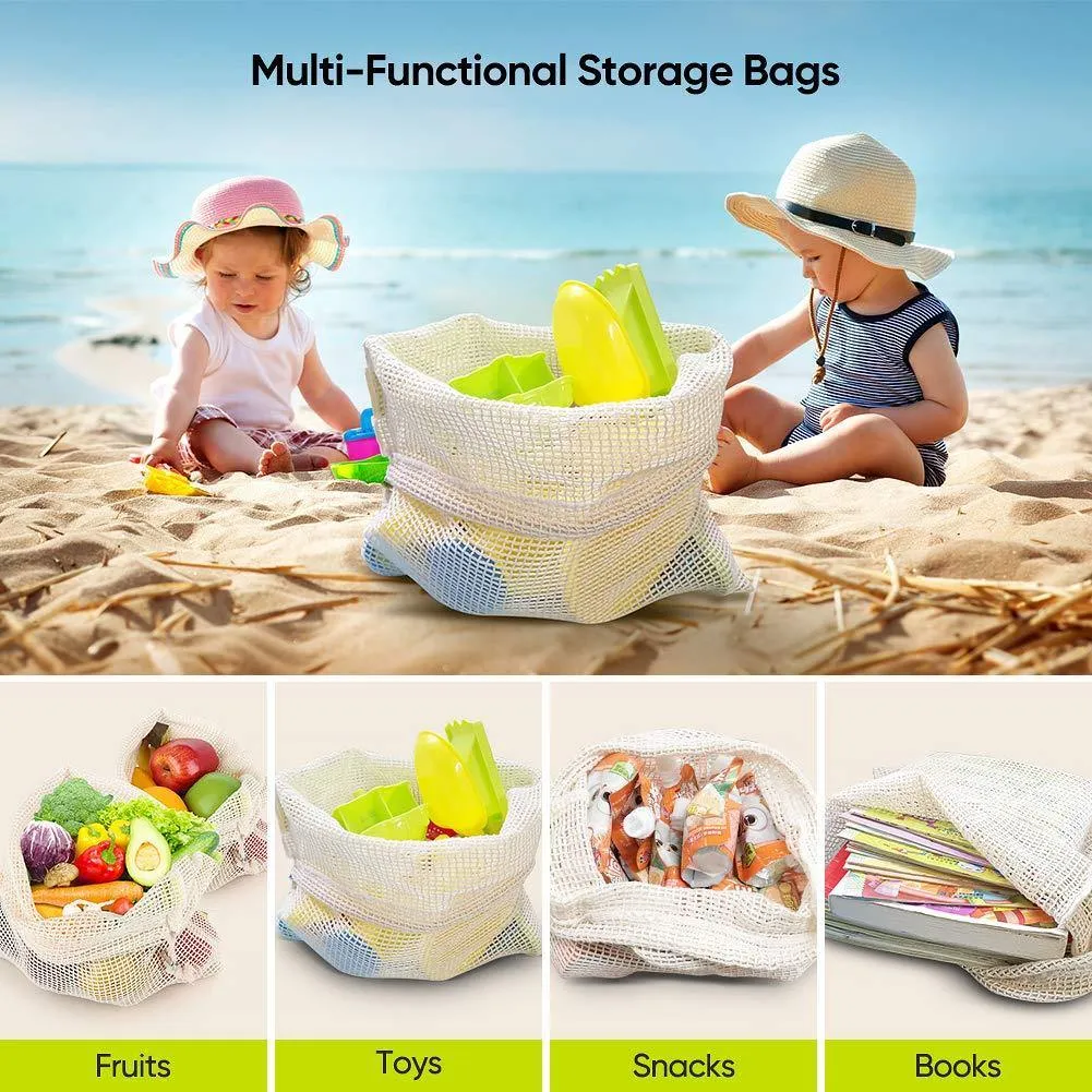 Reusable Cotton Mesh Bags