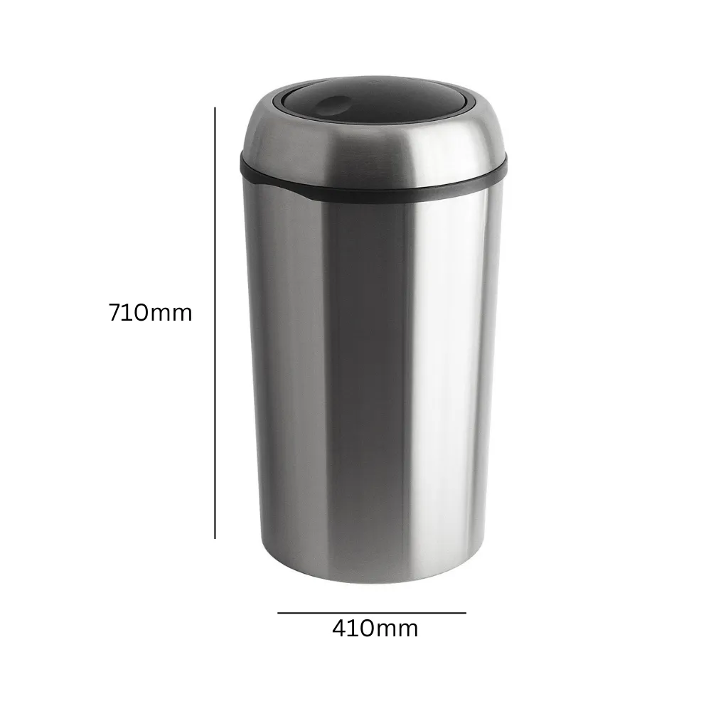 Round Swing Lid Litter Bin - 75 Litre