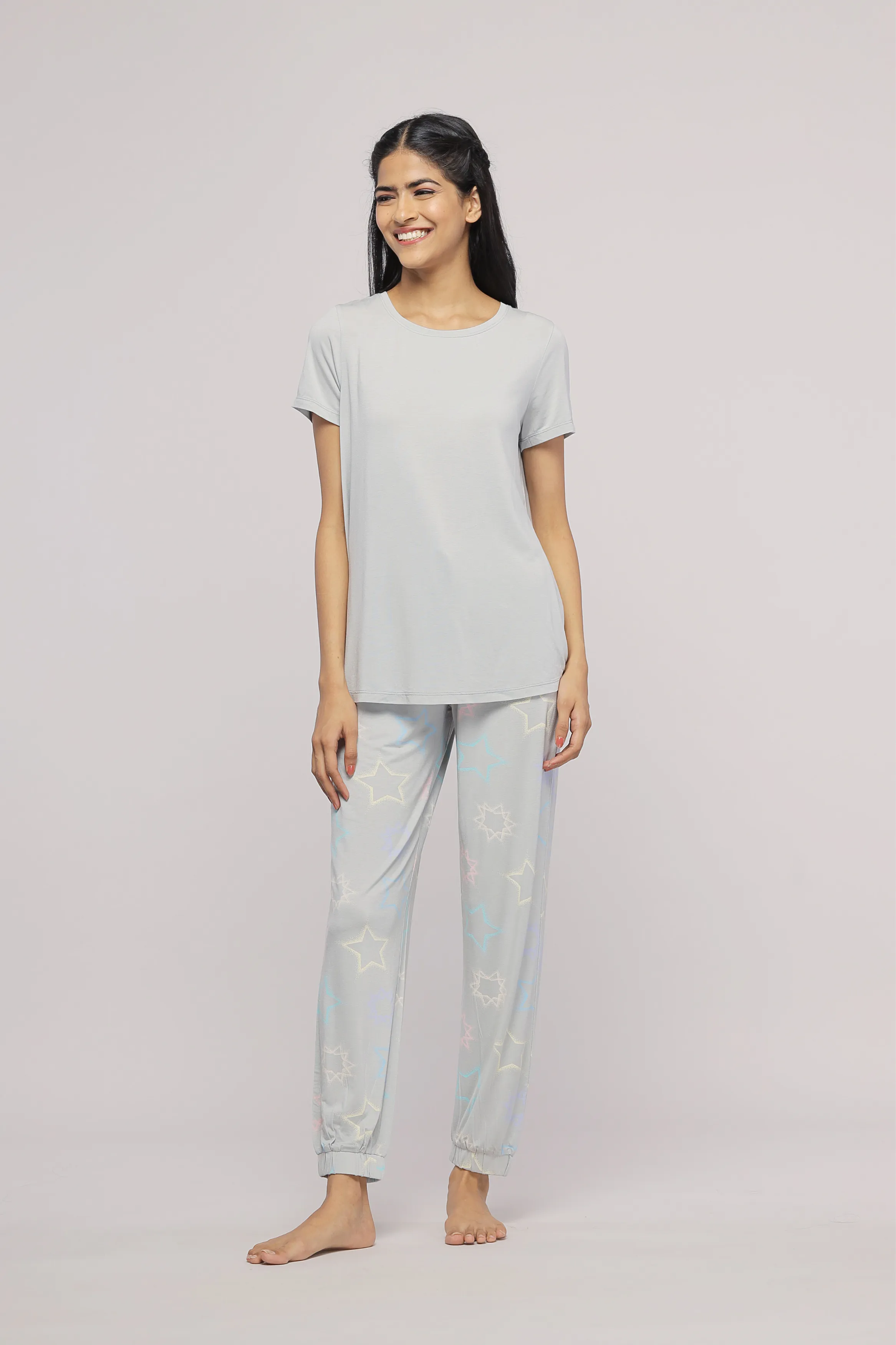 Starlit Cuffed Pajama Set