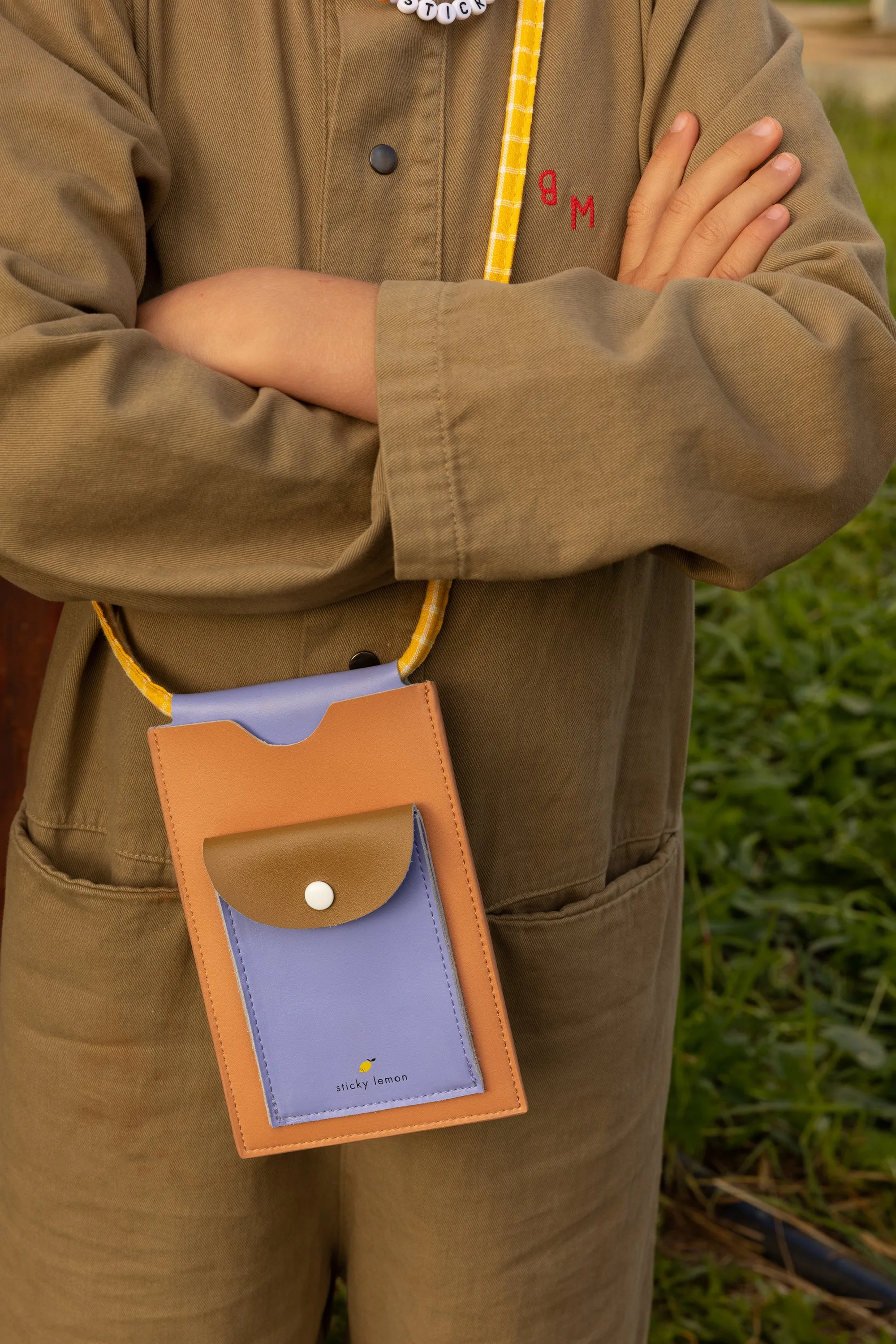 Sticky Lemon XL Farmhouse Phone Pouch, Harvest Moon