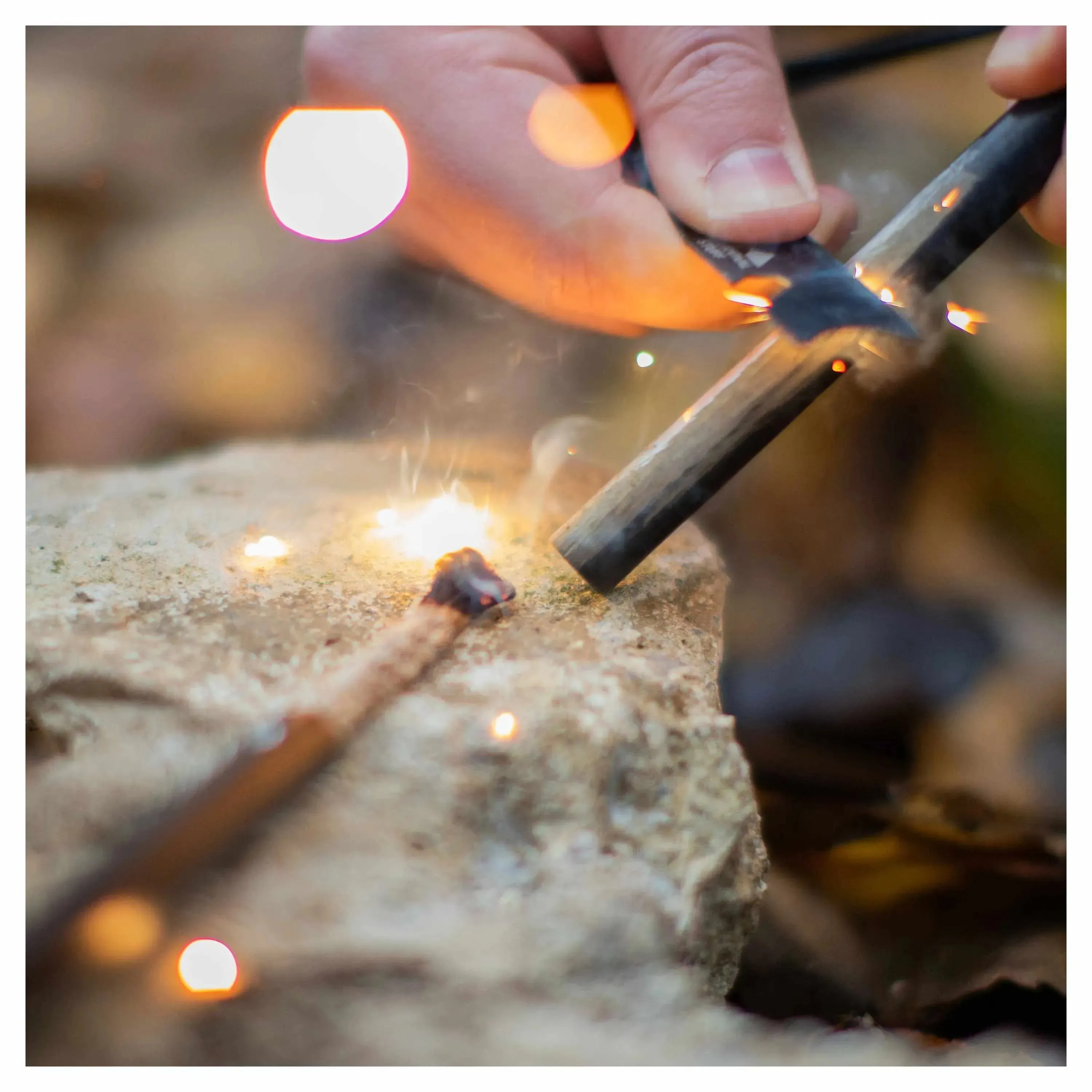 Survival Stuff Feuerstahl Firerope schwarz