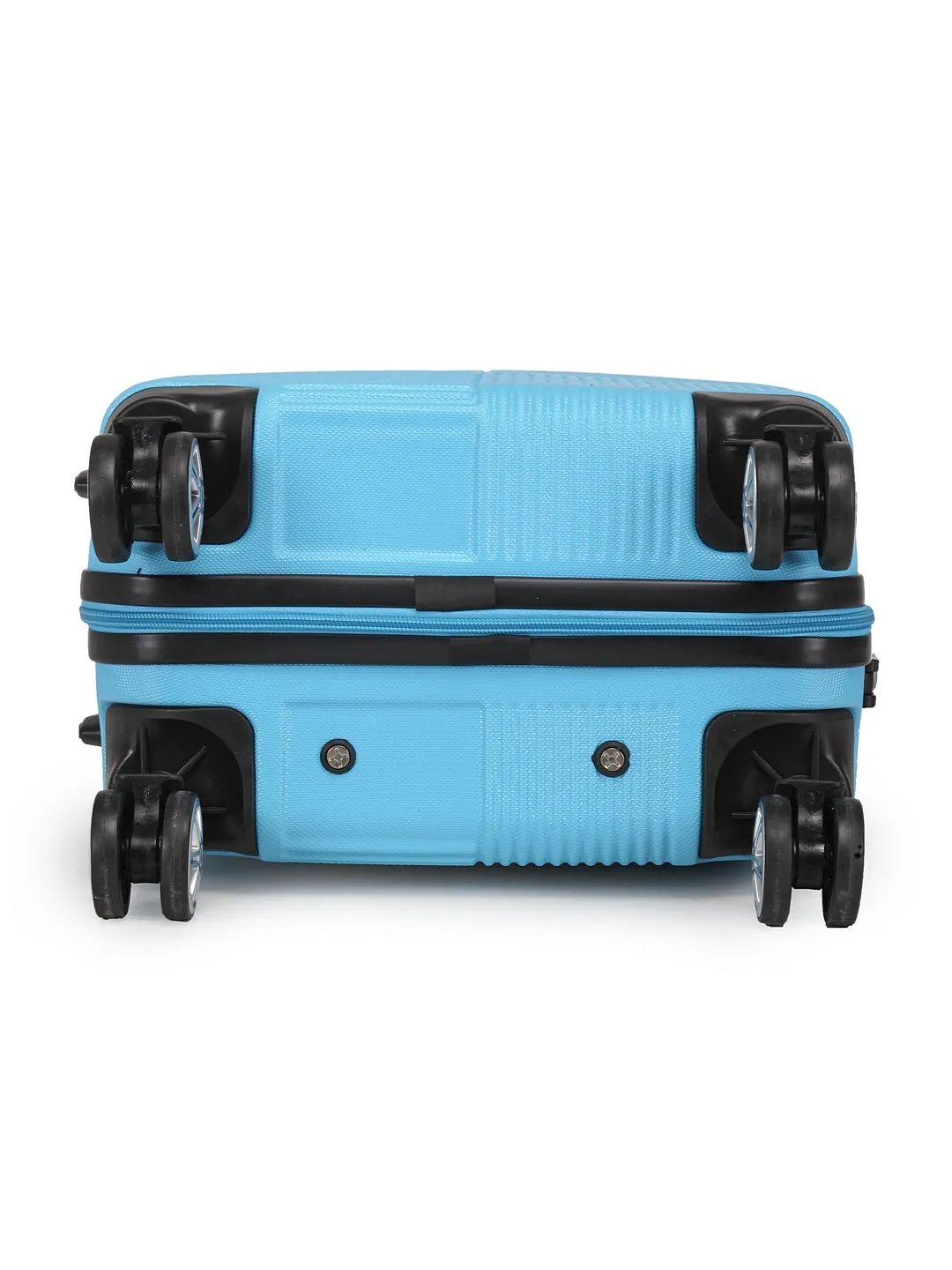 Teakwood Unisex Blue Trolley Bag - Small