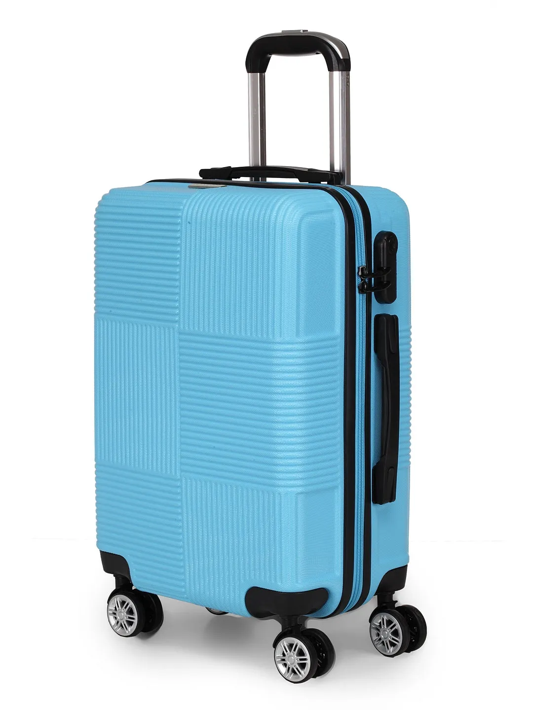 Teakwood Unisex Blue Trolley Bag - Small