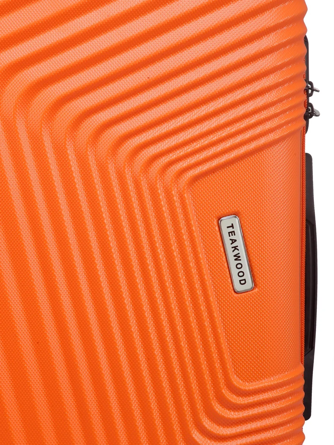 Teakwood Unisex Orange Trolley Bag - Large