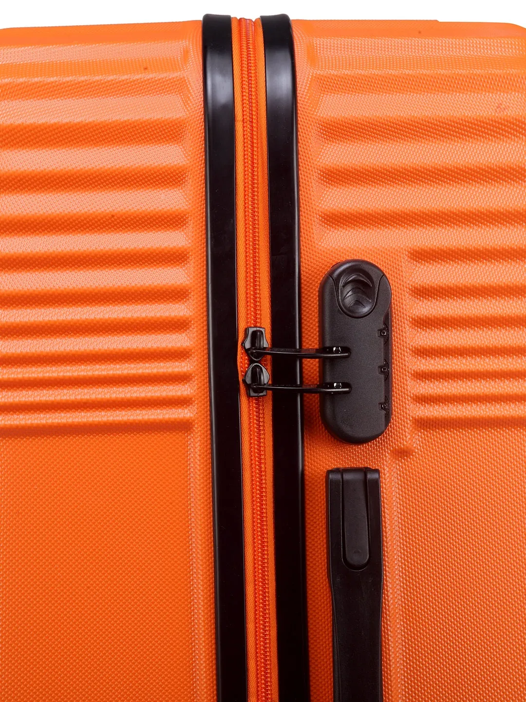 Teakwood Unisex Orange Trolley Bag - Large