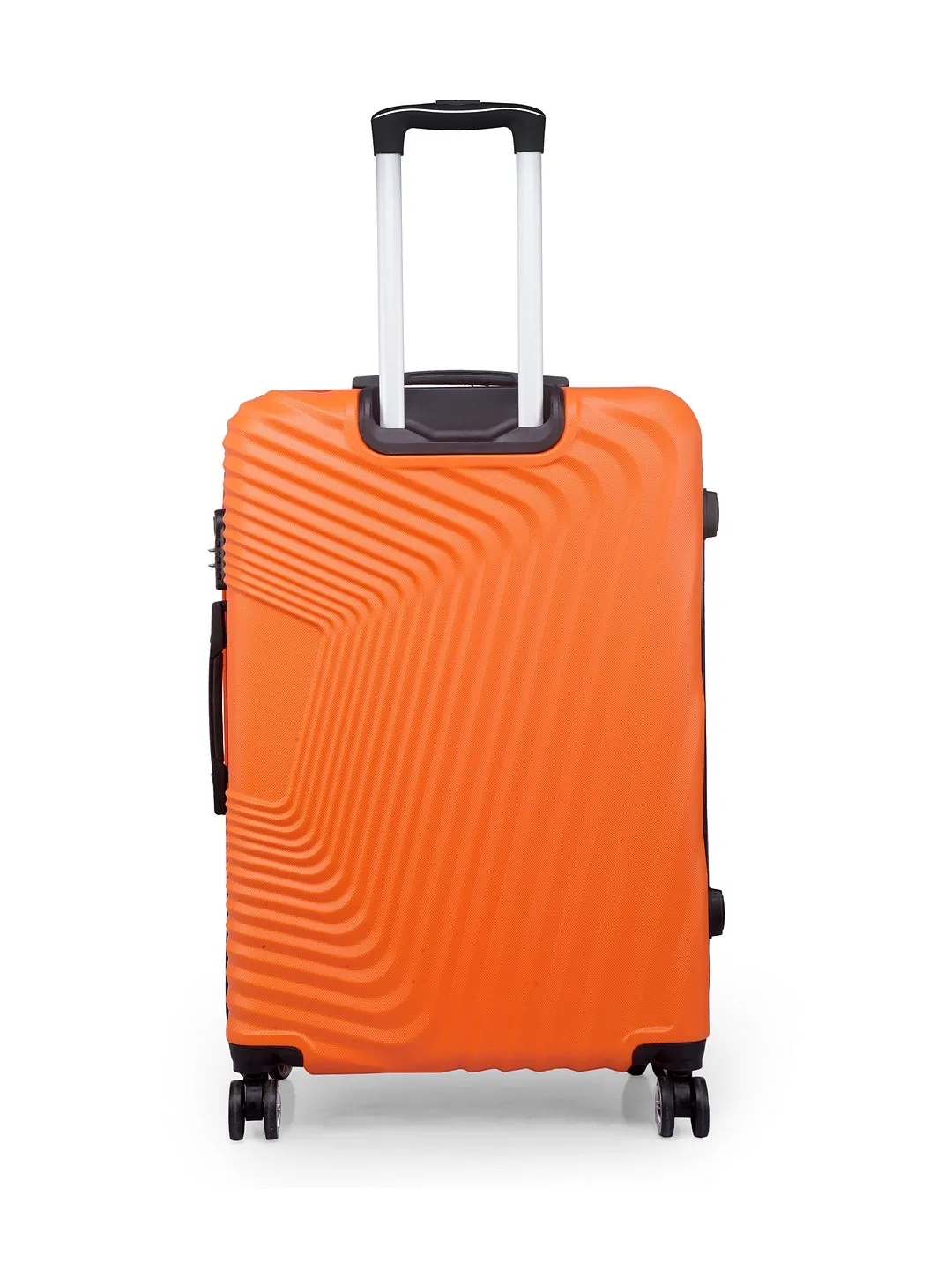 Teakwood Unisex Orange Trolley Bag - Large