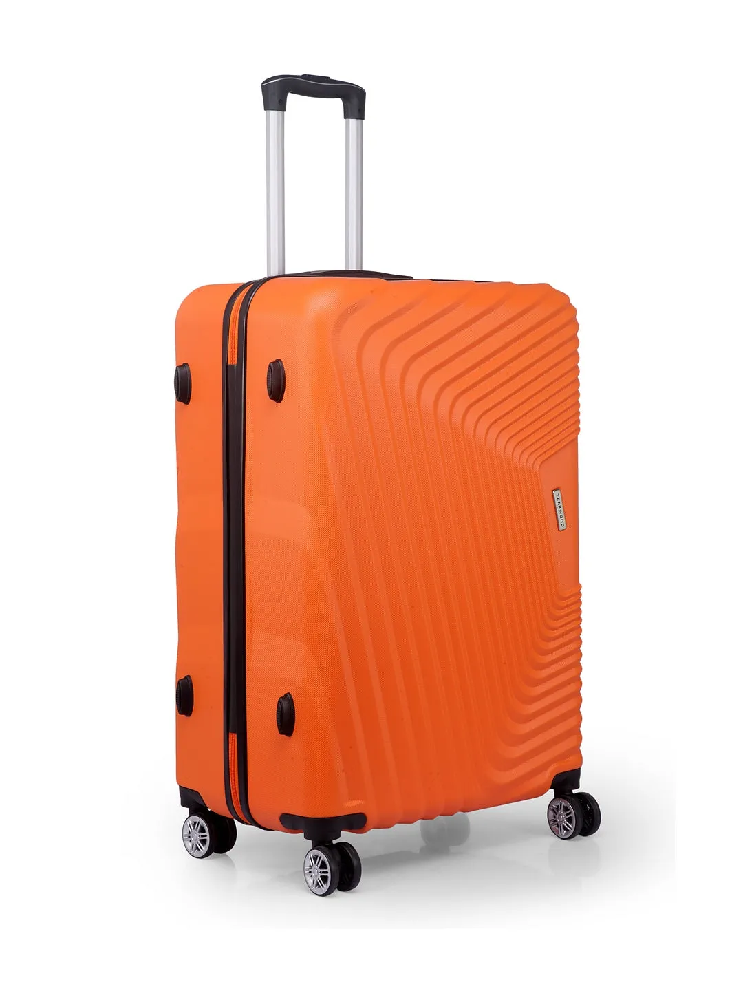 Teakwood Unisex Orange Trolley Bag - Large